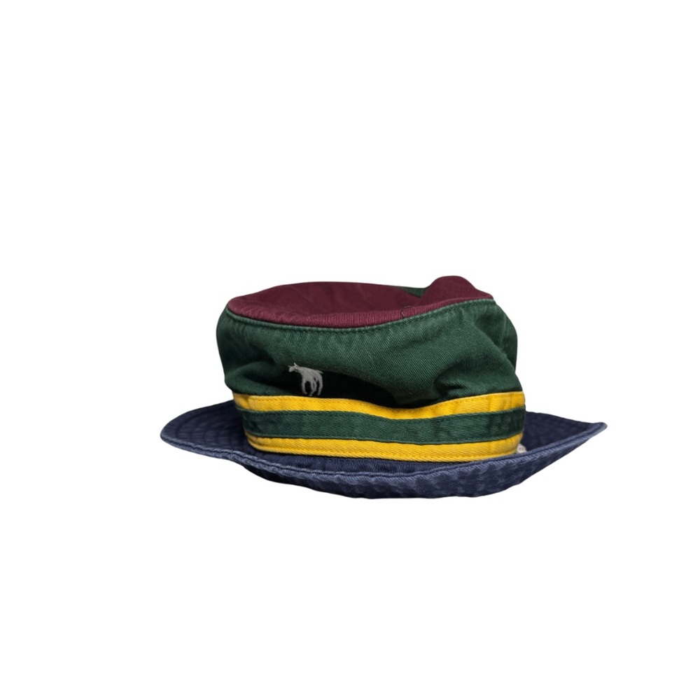 Multicolor Bucket Hat Polo Ralph Lauren color block 90s Y2K vintage unisex S/M